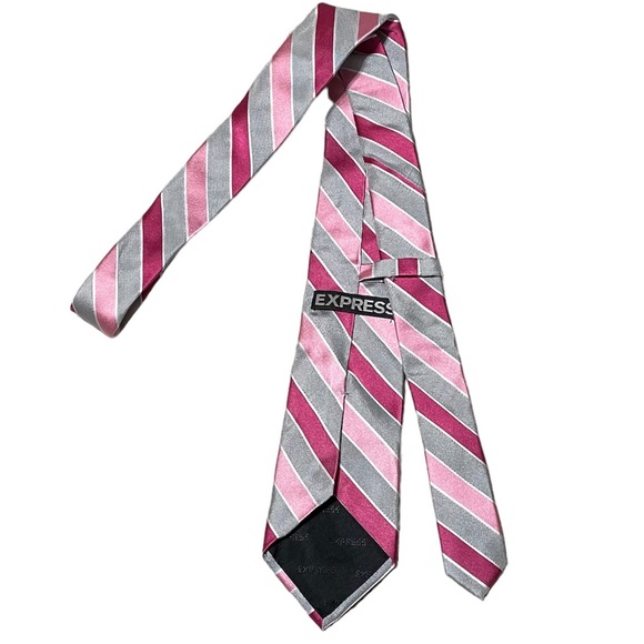 Express pink and gray tie for Men - Picture 2 of 3